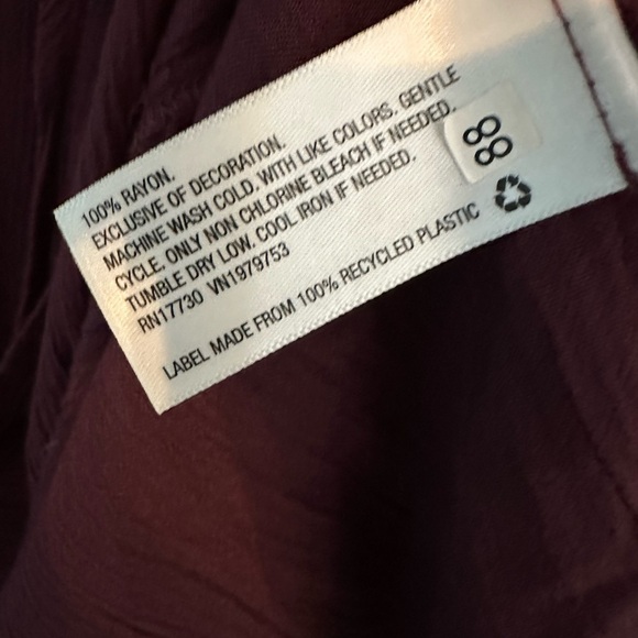 🌴 Knox Rose NWT Embroidered Midi Dress Purple - Pockets - Picture 5 of 6